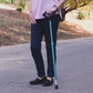 One Push Button Height Adjustable Walking Cane - Black