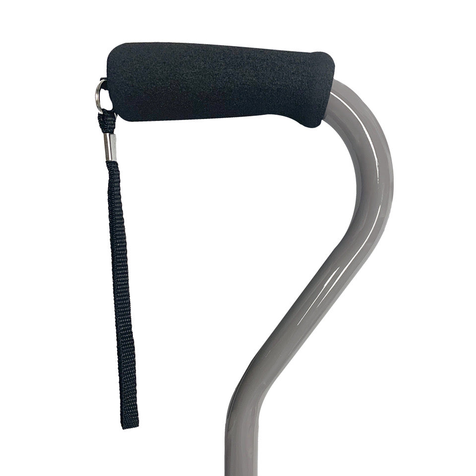 Heavy Duty Bariatric Cane with Foam Handle - Silver