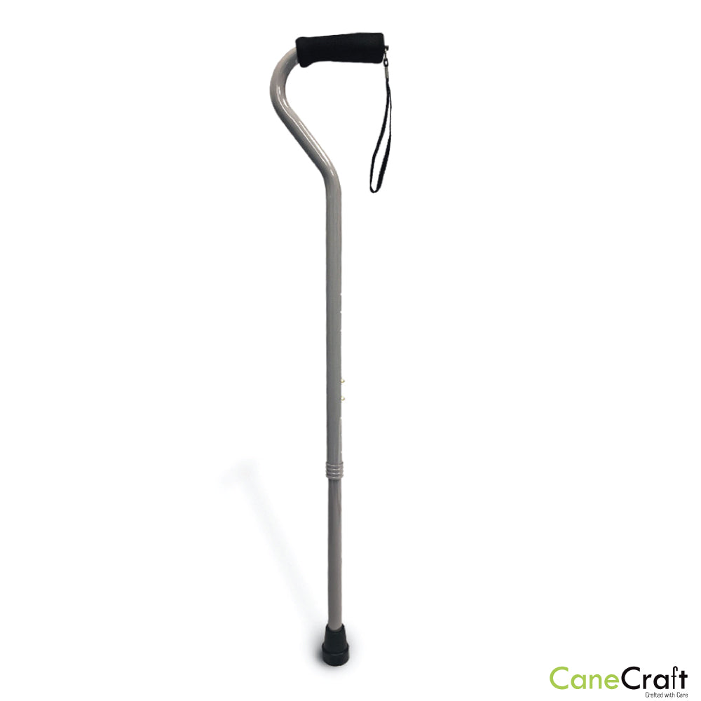 Heavy Duty Bariatric Cane with Foam Handle - Silver