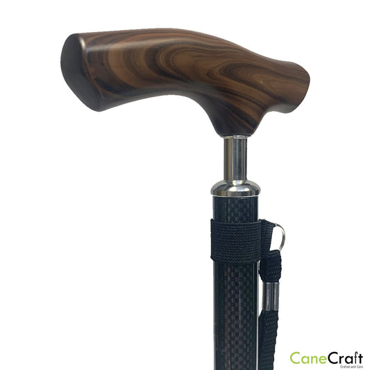 Black Carbon Fiber Ultra Lightweight Walking Cane