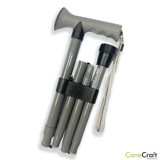Folding Cane Folded Pearl Grey