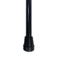 Folding Cane Tip Black with Silicon Handle