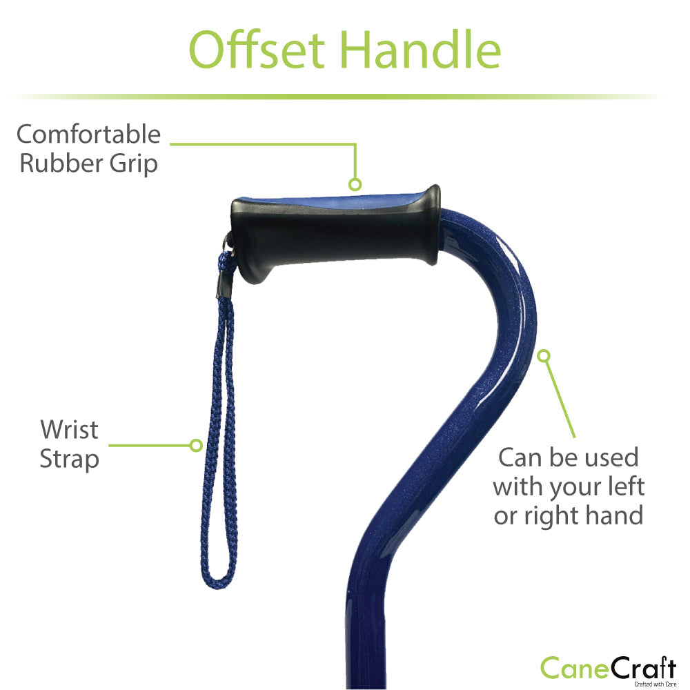 Offset walking Cane provides high quality support and stability for  Arthritis patients 