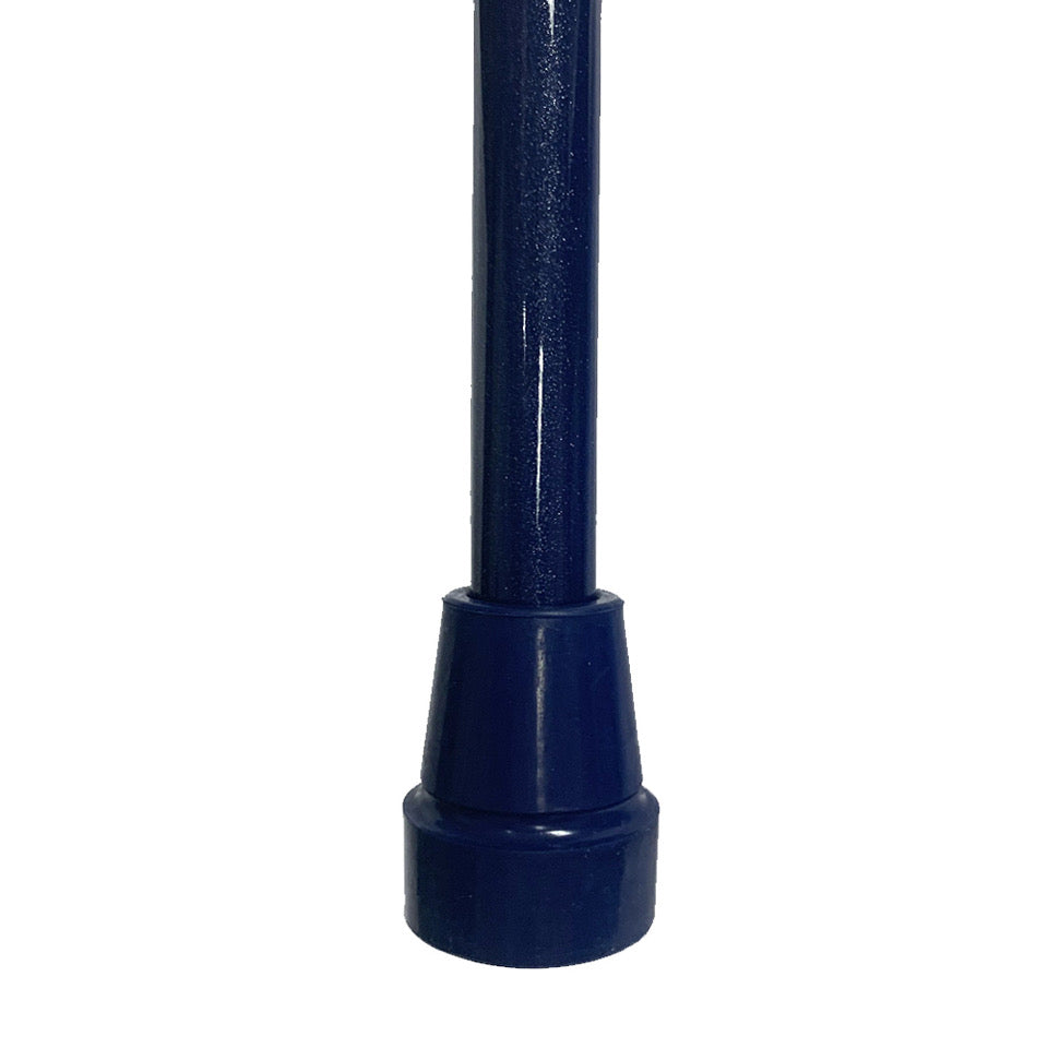 Offset Cane Tip with Soft Rubber Grip in Dark Blue
