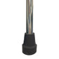 Offset Cane Tip with Soft Foam Handle in Silver