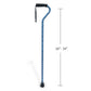 Offset Cane Dimensions with Soft Foam Handle in Blue Camo 