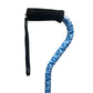 Offset Cane with Soft Foam Handle in Blue Camo 