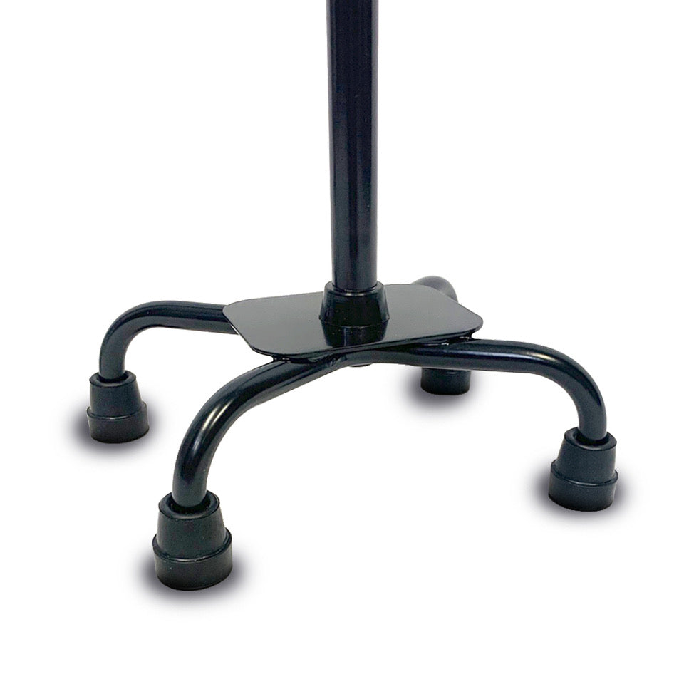 Quad Cane with Small Base - Black