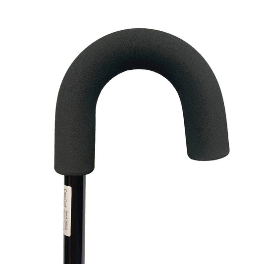 Round Handle Cane with Foam Handle in Black