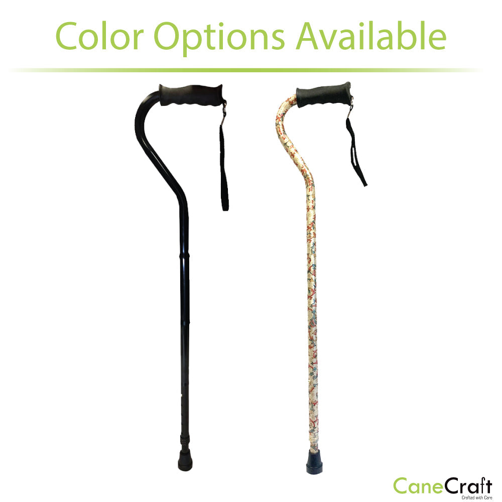The adjustable folding canes has color variants 