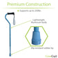 Offset Cane Aqua Blue Premium Construction