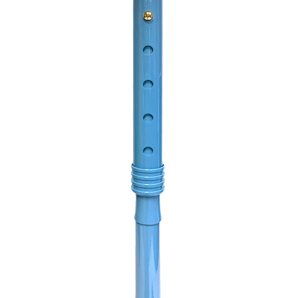 Offset Cane Height Adjustment Aqua Blue