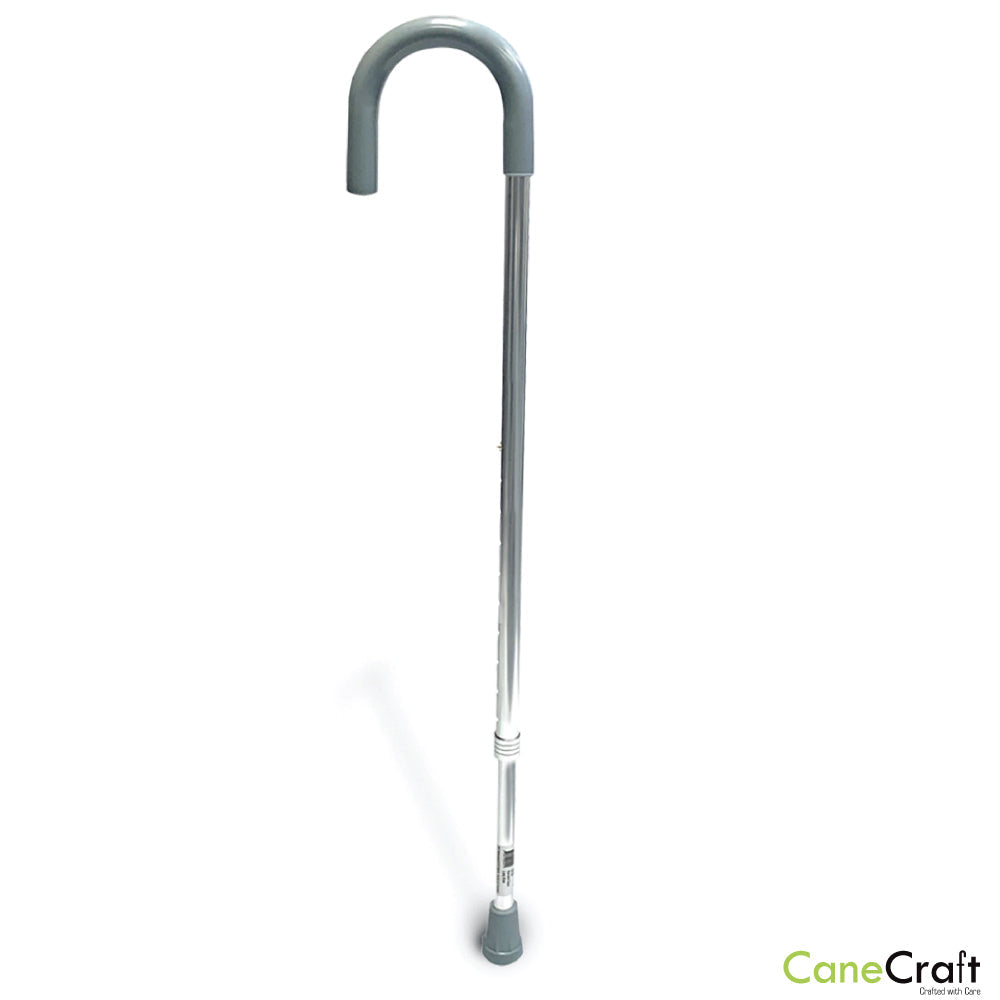 Easy height Adjustable Slim Round Handle Walking Cane