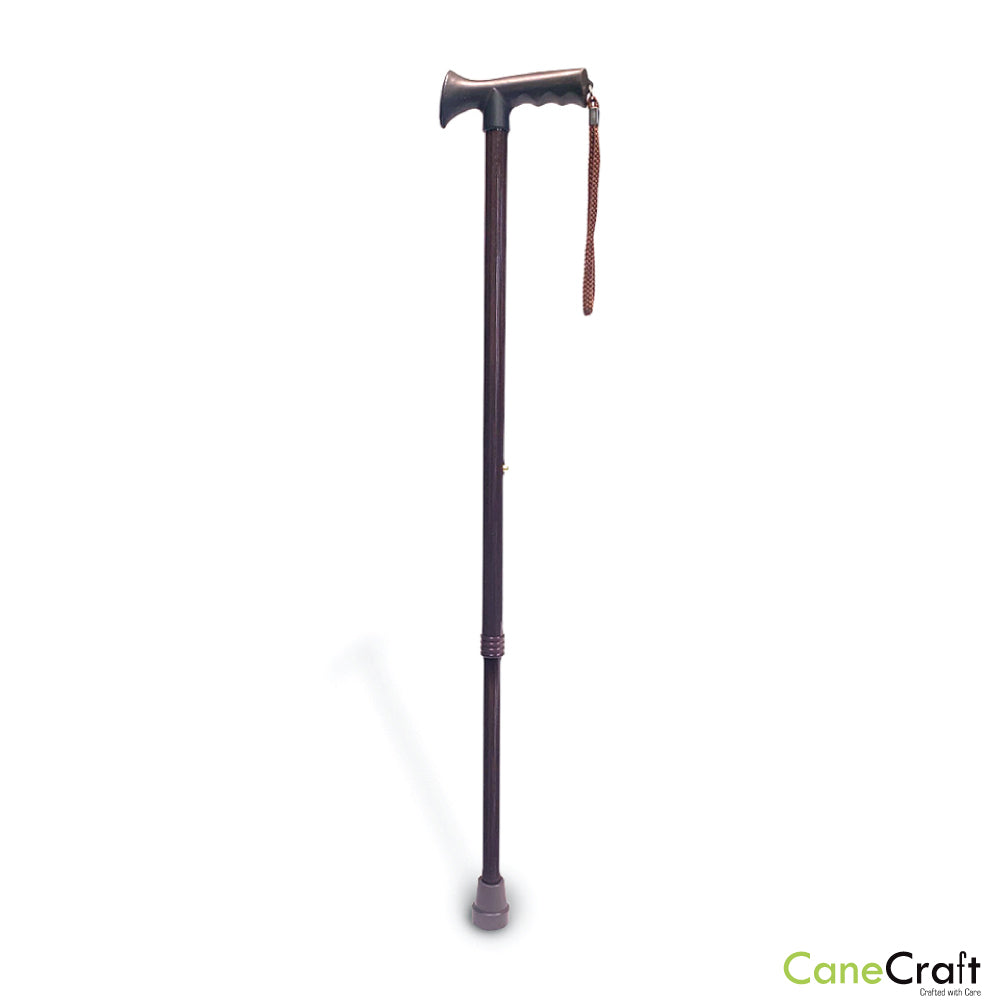 Height Adjustable T-Handle Walking Cane 